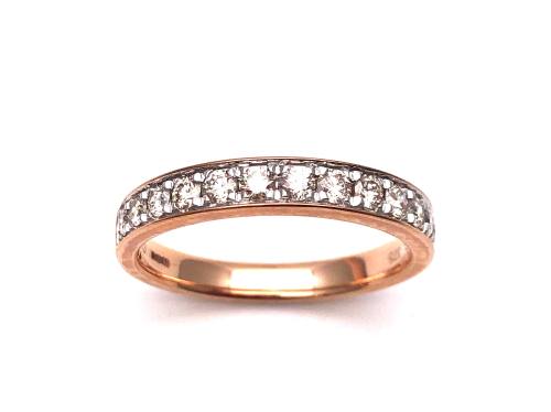 9ct Rose Gold Diamond Eternity Ring 0.50ct