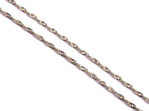 9ct Yellow Gold Rope Chain 20 Inches