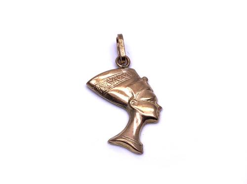 9ct Yellow Gold Nefertiti Pendant