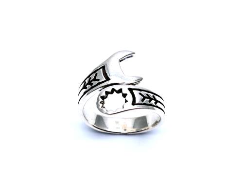 Silver Spanner Ring