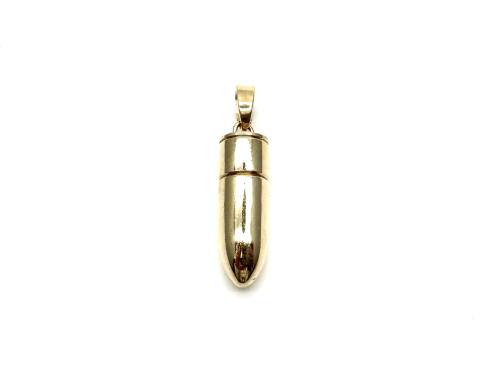 9ct Yellow Gold Bullet Pendant