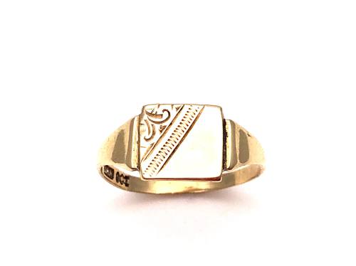 9ct Yellow Gold Signet Ring