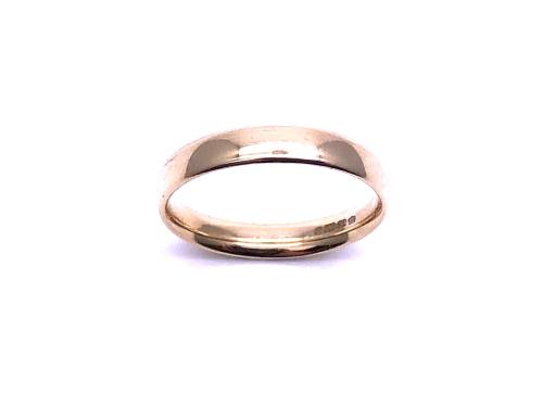 9ct Yellow Gold Wedding Ring 3mm