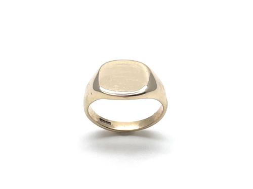 9ct Yellow Gold Plain Signet Ring