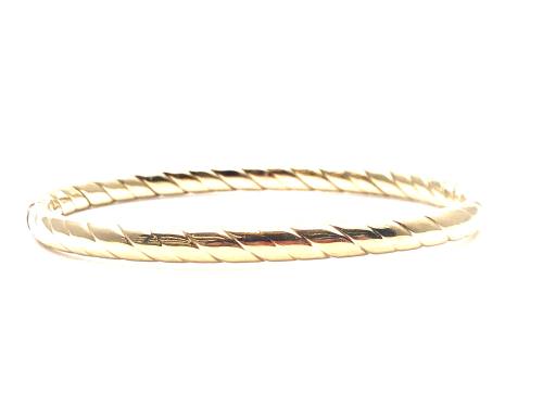 9ct Yellow Gold Hinged Bangle