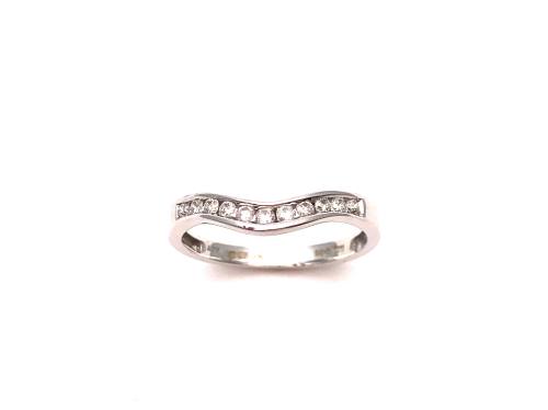 18ct Diamond Wishbone Ring 0.20ct