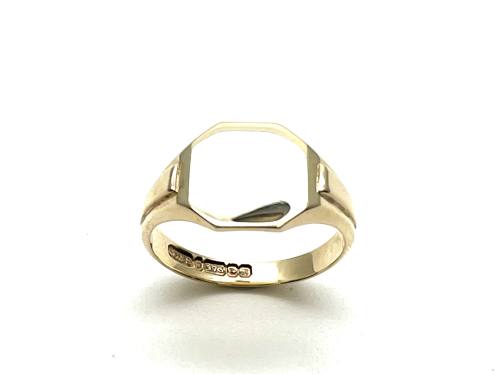 9ct Yellow Gold Shaped Signet Ring