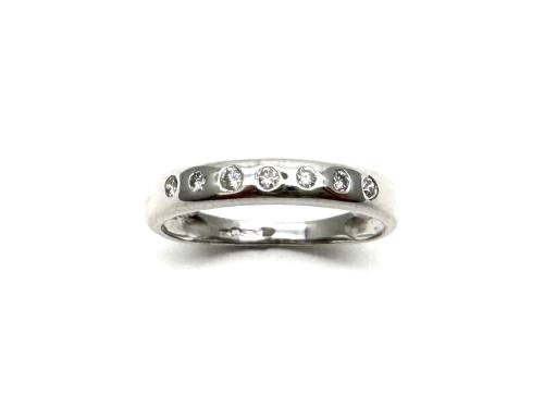 18ct White Gold Diamond Wedding Ring