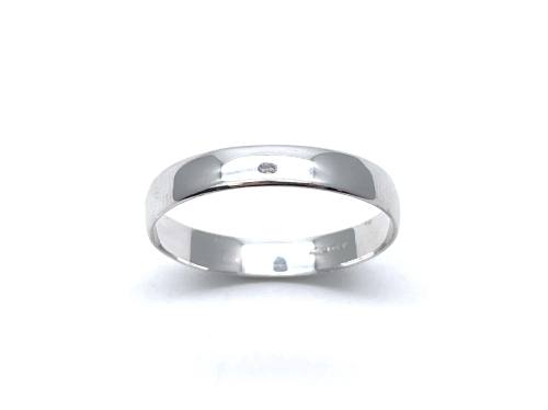 9ct White Gold Wedding Ring 6mm