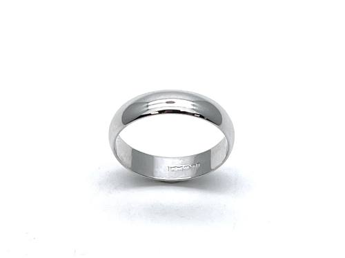 9ct White Gold Wedding Ring 5mm