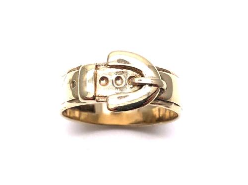 9ct Yellow Gold Buckle Ring