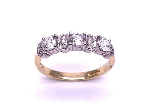 14ct Yellow Gold CZ Eternity Ring