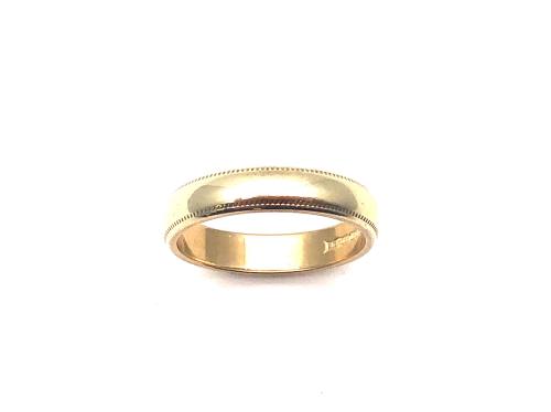 9ct Yellow Gold Wedding Ring 4mm