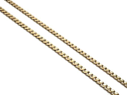 9ct Yellow Gold Flat Curb Chain