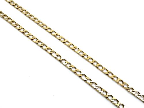 9ct Yellow Gold Square Curb Chain