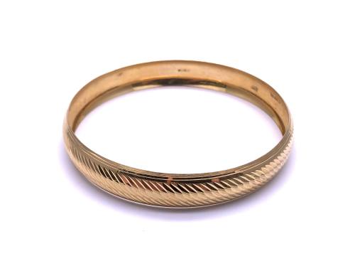 18ct Yellow Gold Slip On Bangle