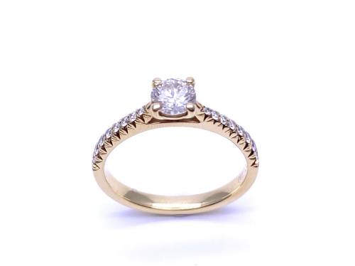 18ct Yellow Gold Diamond Solitaire Ring