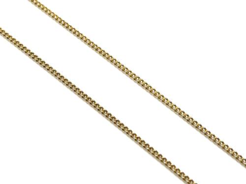 9ct Yellow Gold Curb Chain 16 Inch