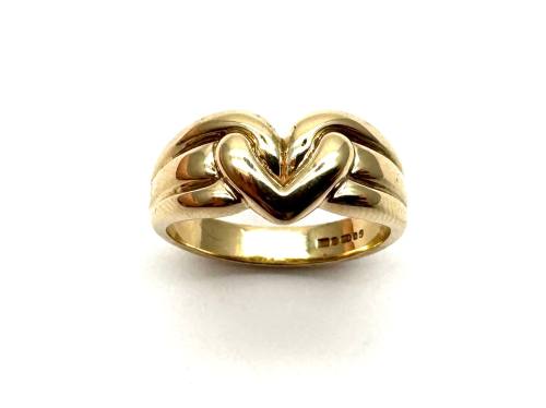 9ct Yellow Gold Heart Knot Ring