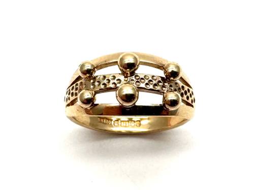 9ct Yellow Gold Fancy Basket Ring