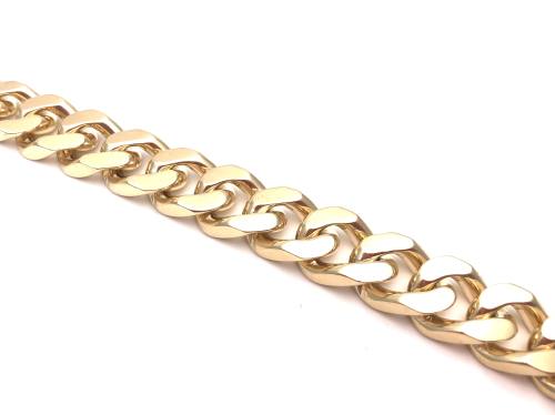 9ct Yellow Gold Curb Bracelet 8 inch