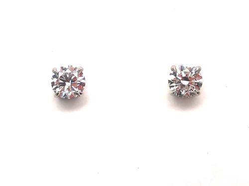 Platinum Laboratory Grown Diamond Earrings 1.40ct