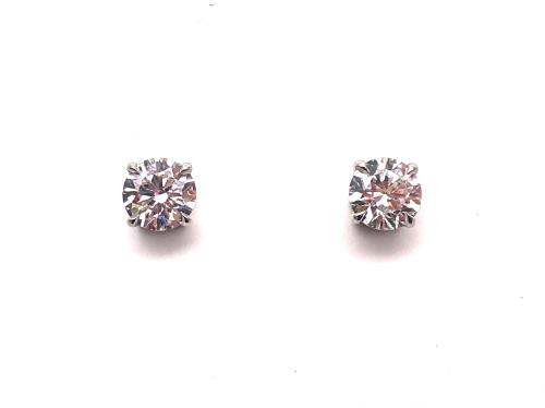 Platinum Laboratory Grown Diamond Earrings 1.80ct