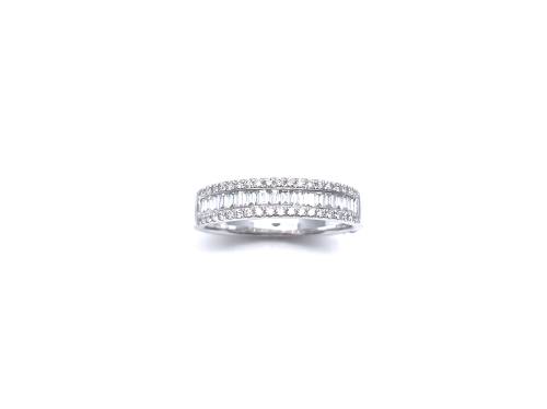 Platinum Diamond Eternity Ring 0.51ct