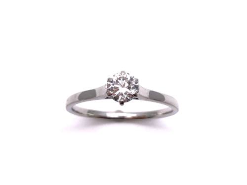 18ct White Gold Diamond Solitaire Ring