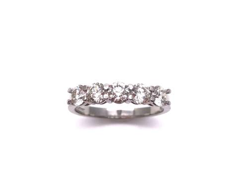 Platinum Diamond 5 Stone Ring 1.00ct