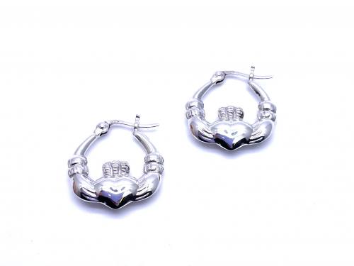 Sterling silver hot sale claddagh earrings