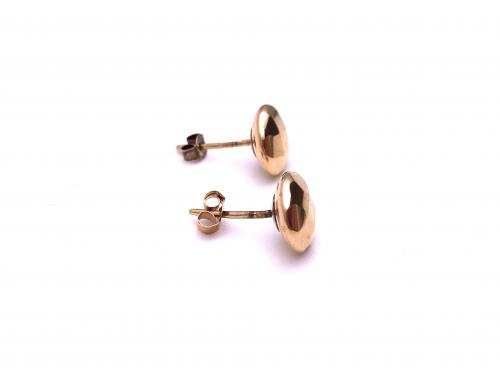 Secondhand 9ct Yellow Gold Button Stud Earrings at Segal's Jewellers