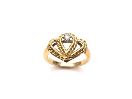 9ct Yellow Gold Diamond Fancy Ring