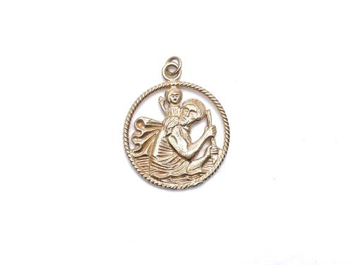 9ct Yellow Gold St.Christopher Pendant