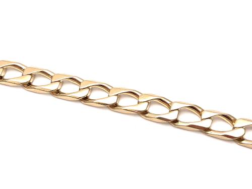 9ct Yellow Gold Curb Bracelet 8 1/2 inc