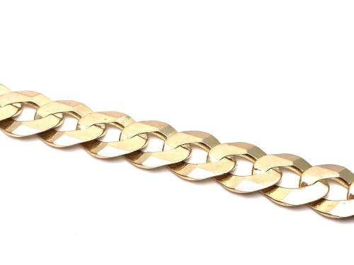 9ct Yellow Gold Curb Bracelet 8 1/2inch