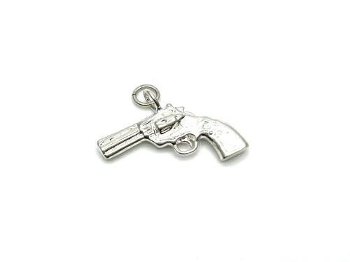 Silver Shotgun Pistol Pendant