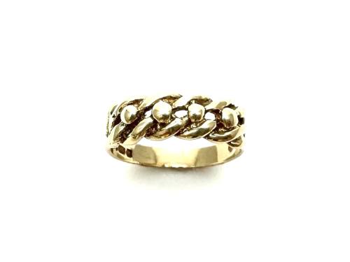 9ct Yellow Gold Keeper Style Ring