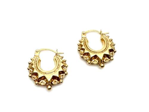 9ct Yellow Gold Baby Creole Hoop Earrings