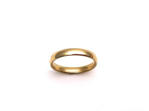 18ct Yellow Gold Wedding Ring 3mm