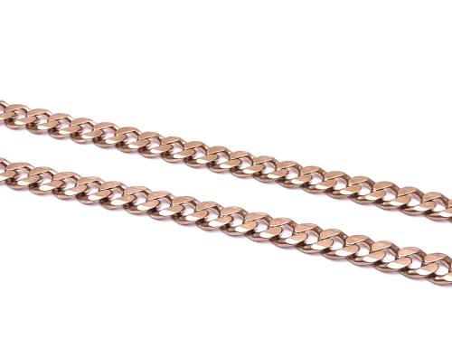 9ct Yellow Gold Flat Curb Chain 21 inch