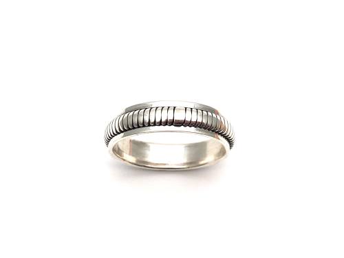 Silver Spinner Band Ring