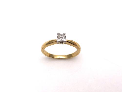 18ct Diamond Solitaire Diamond Ring