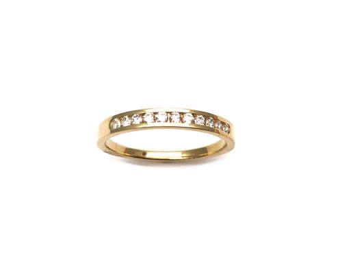 9ct Yellow Gold Diamond 1/2 Eternity Ring