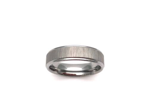 Tungsten Carbide Ring Brushed 6mm