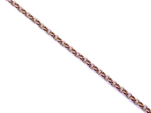 9ct Yellow Gold Belcher Anklet Chain