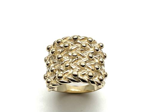9ct Yellow Gold 5 Row Keeper Ring