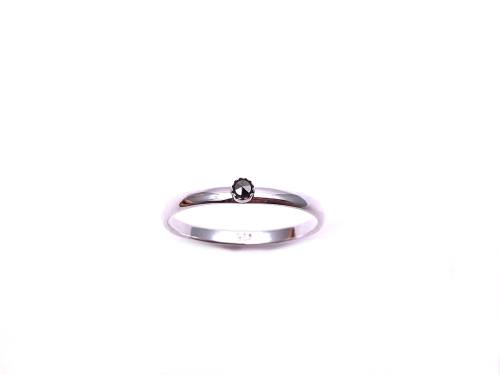 Silver Marcasite Solitaire Ring