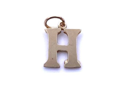9ct Yellow Gold Initial 'H' Charm