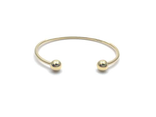 9ct Yellow Gold Solid Baby Torque Bangle